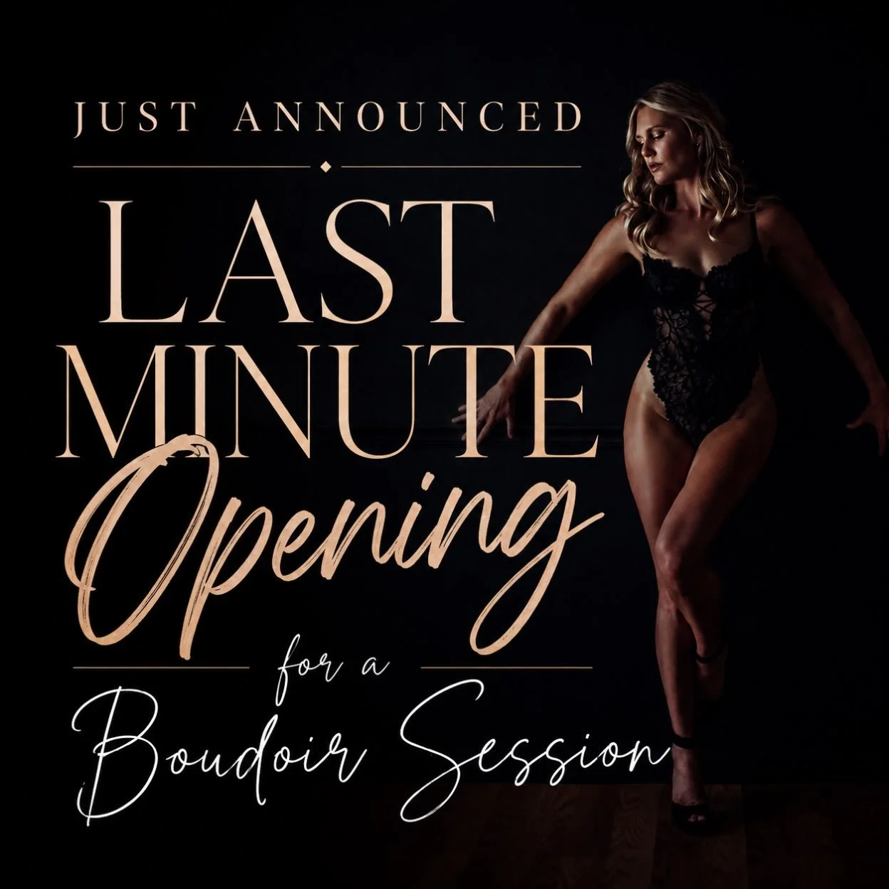 ✨ LAST-MINUTE BOUDOIR OPENING ✨

Well&hellip; this doesn&rsquo;t happen often.

A spot just opened up for tomorrow, July 21 at 9:30 AM, and if you&rsquo;ve been thinking about booking a boudoir session, this might be your sign.

Honestly, this is per