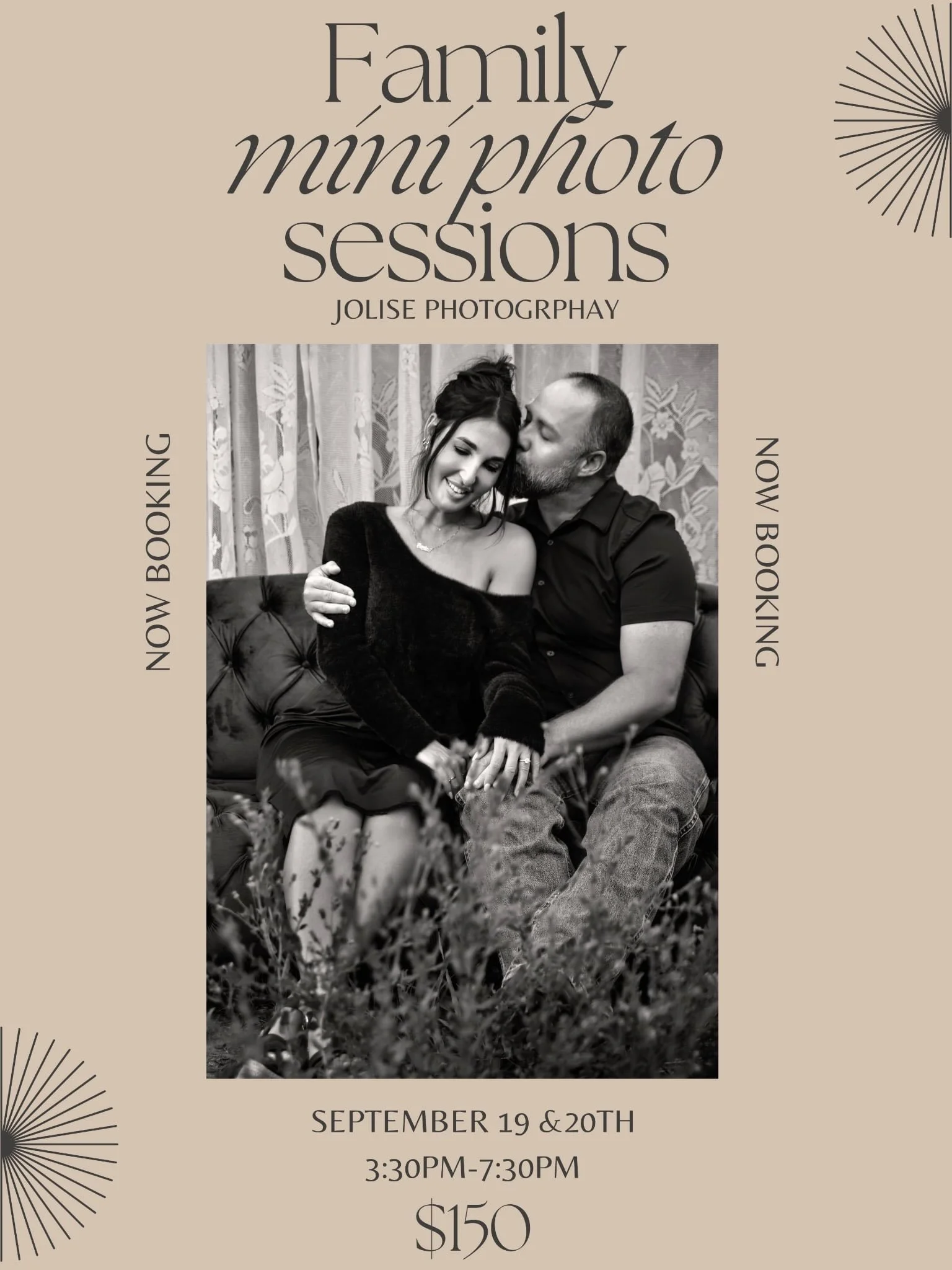 Family mini sessions don&rsquo;t mean you have to have kids! Couples and fur babies are welcome too! Taking place next weekend! Be sure to book your spot ahead of time! Booking link in bio 🖤