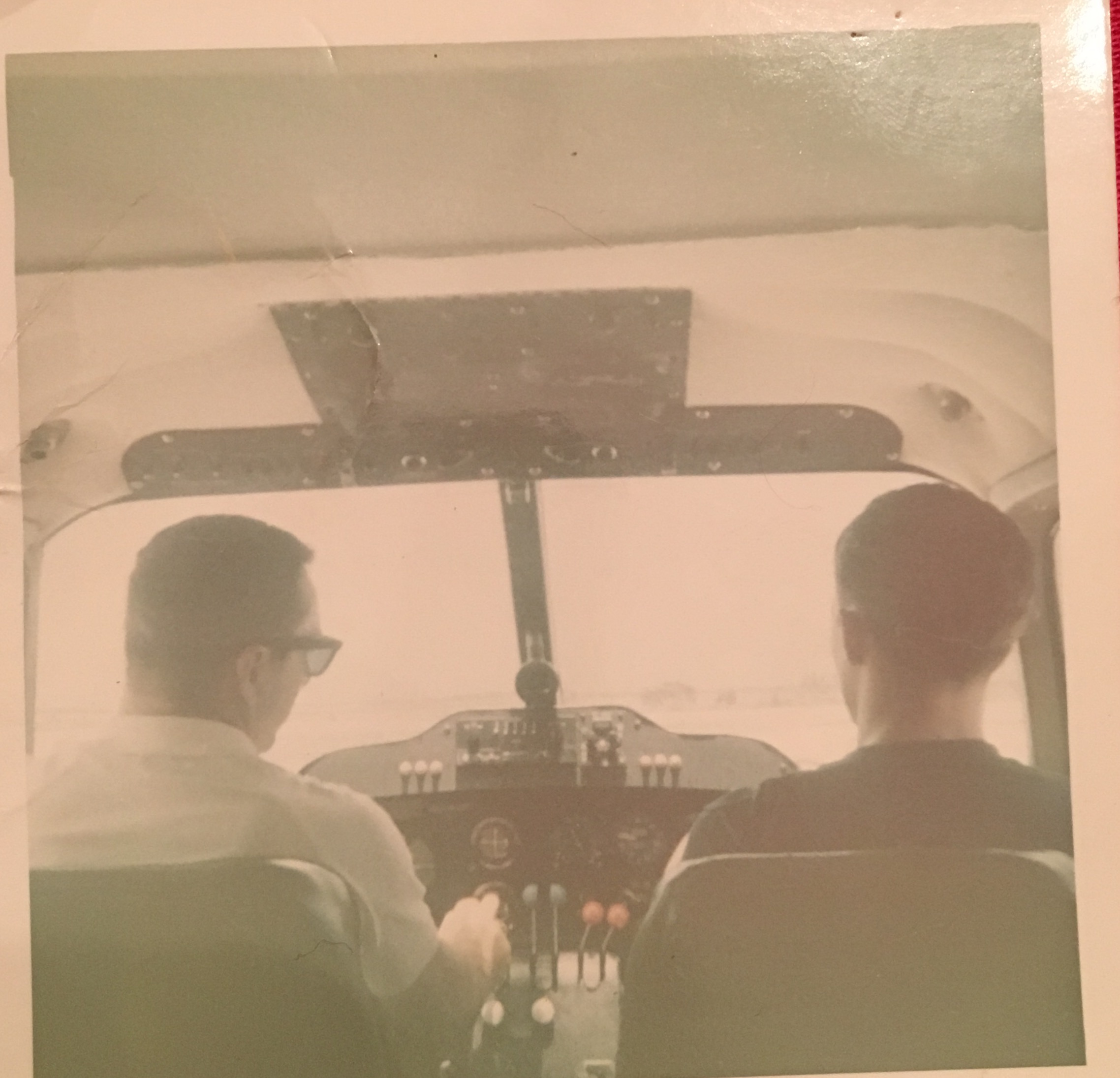 Dad on the left. me on the right.