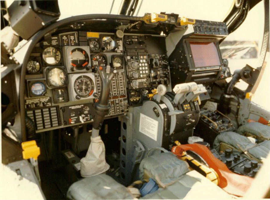 View of Mohawk cockpit from left seat