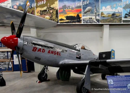 P-51 Mustang "Bad Angel" in Hangar #4 at Pima Air and Space Museum