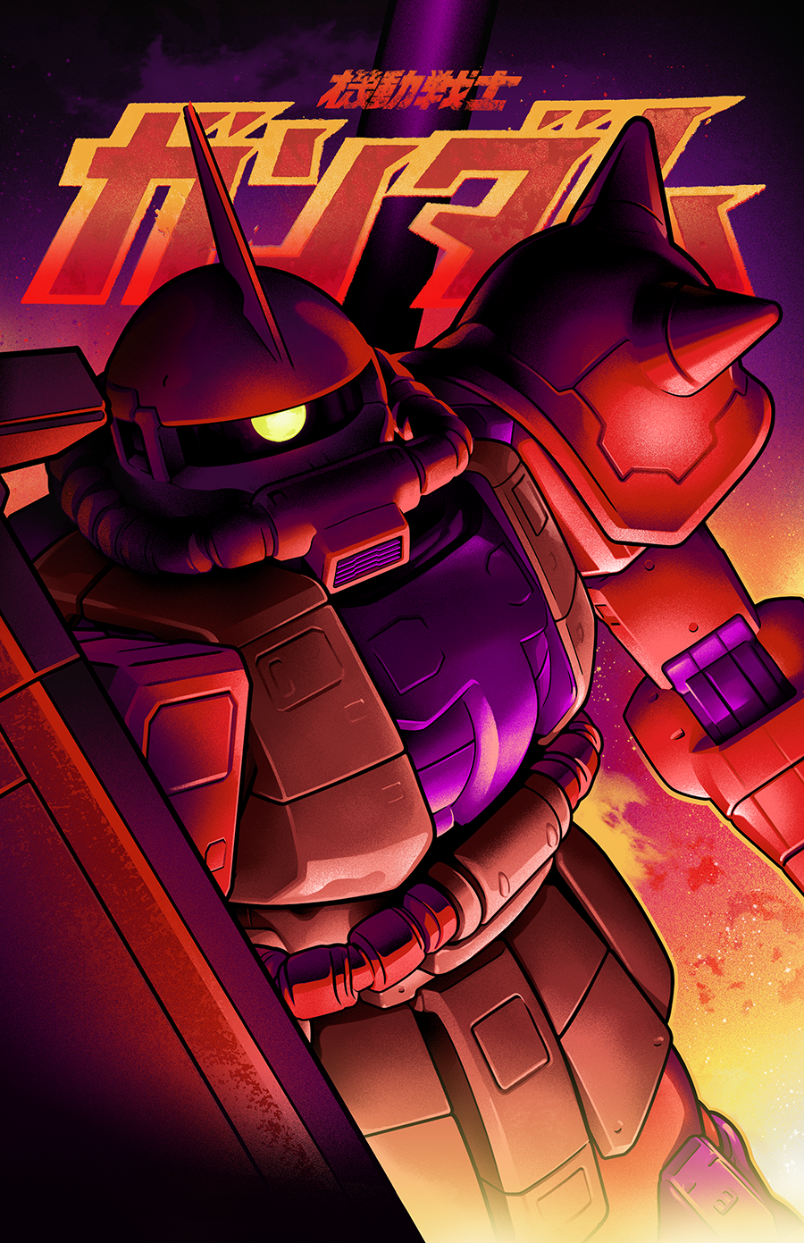 iaccarino zaku gundam poster art print web.png