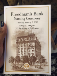 The program from today's ceremony! 