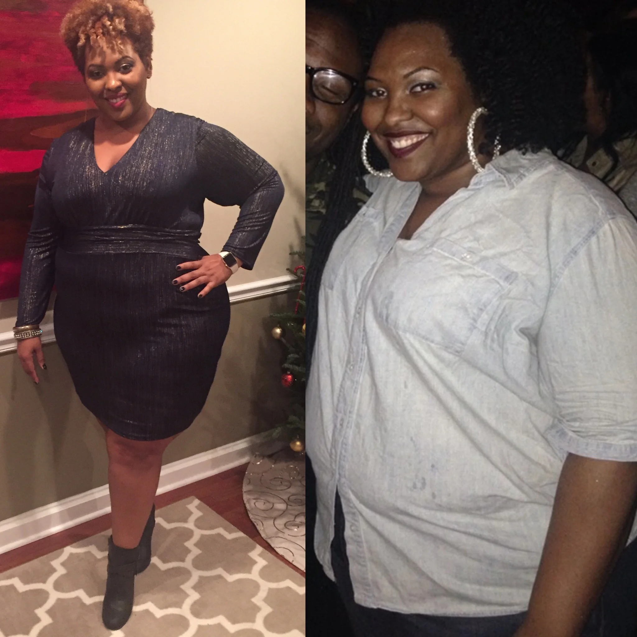 These pictures are a year apart. Wow! 
