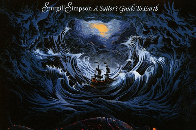 Album art from Sturgill SImpson's "A Sailor's Guide to Earth" 