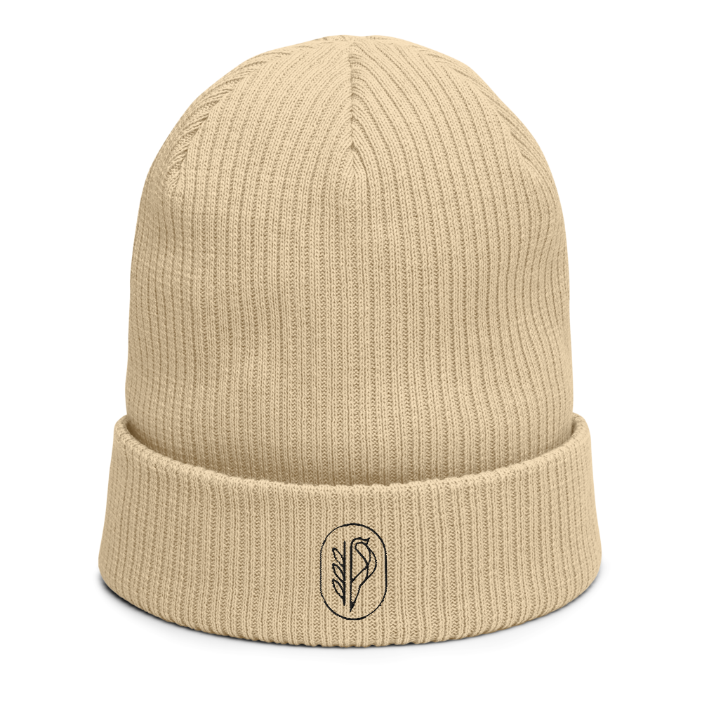 Alex Blue Logo - Organic Ribbed Beanie