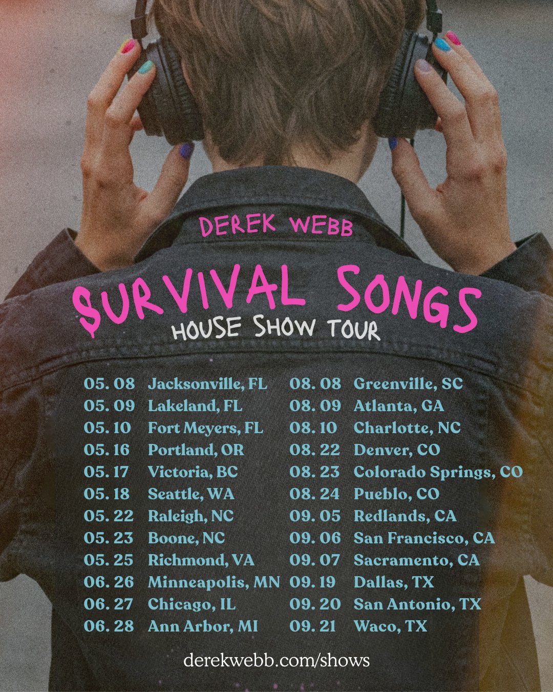 The first two weekends of @derekwebb&rsquo;s &quot;Survival Songs&quot; tour were a blast and the great news is: there are so many more shows left. Grab your tickets at the link in bio!