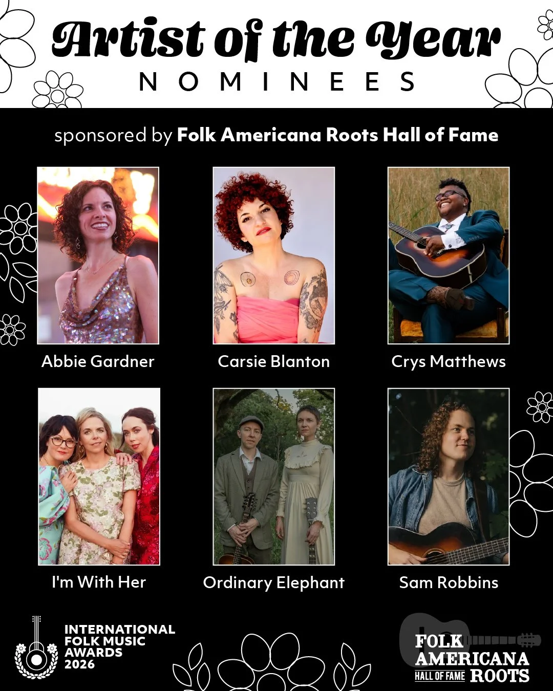 Abbie Gardner and Ordinary Elephant Nominated as Folk Alliance International Artist of the Year 