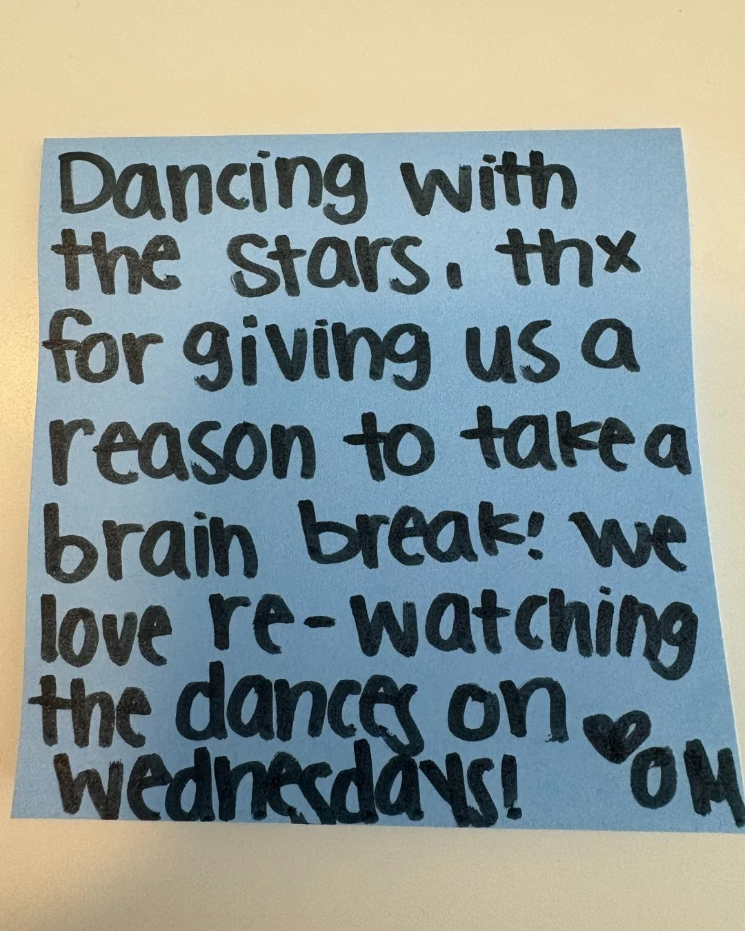 &quot;This week we'd like to affirm @dancingwiththestars for providing such a fun midweek pick-me-up! Fandys keep your chins up, we miss him too!! The semi-finals competition is fierce - we can't even pick a favorite (cough cough Robert). Who else ha