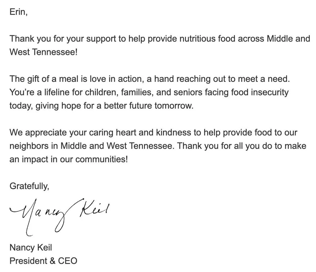 Thank you to all who participated in our raffle for food insecurity. The winner has been notified and the money has been donated to @secondharvestmidtn! We love this city and never want anyone in our special town to go hungry, thank you also to the a