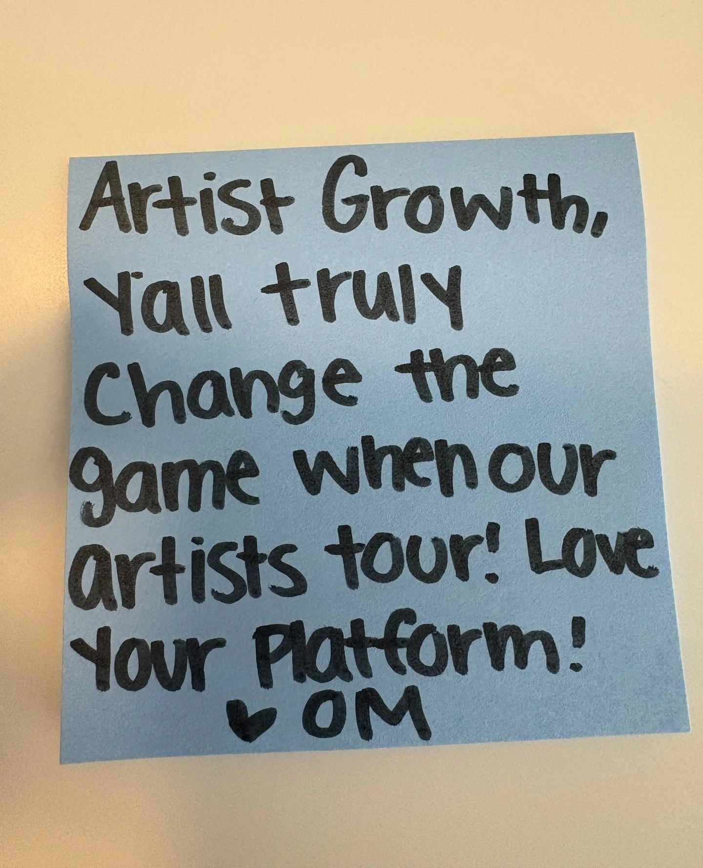 Whenever our artists are touring, @artistgrowth is our go-to-platform to make sure all we keep track of every detail. Thank you for helping keep us organized, Artist Growth!