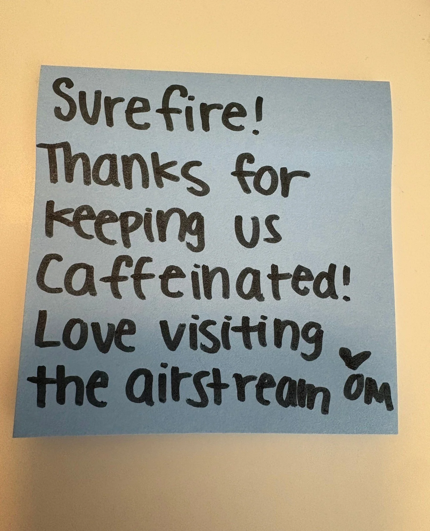 We are nothing without our cup of @surefirecoffeeco java! Our office is right by a Nashville favorite, the Surefire airstream location. We love to visit and try out all of the seasonal drinks!