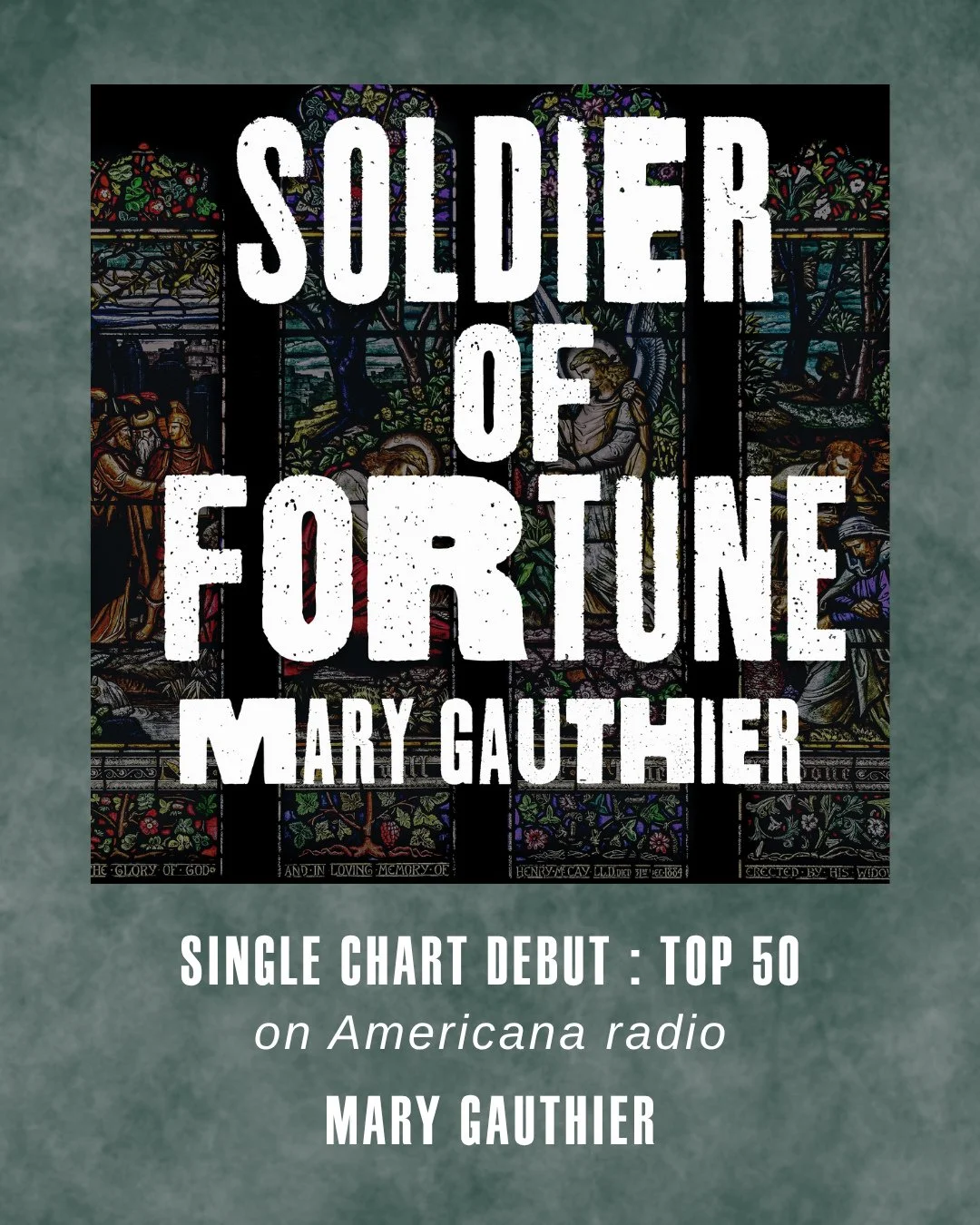 Our artists are killing it on radio lately! Mary has cracked the top 50 on Americana Radio with her newest song "Soldier of Fortune". Thank you to @angela_backstrom and all of the incredible Americana stations pushing this powerful protest 