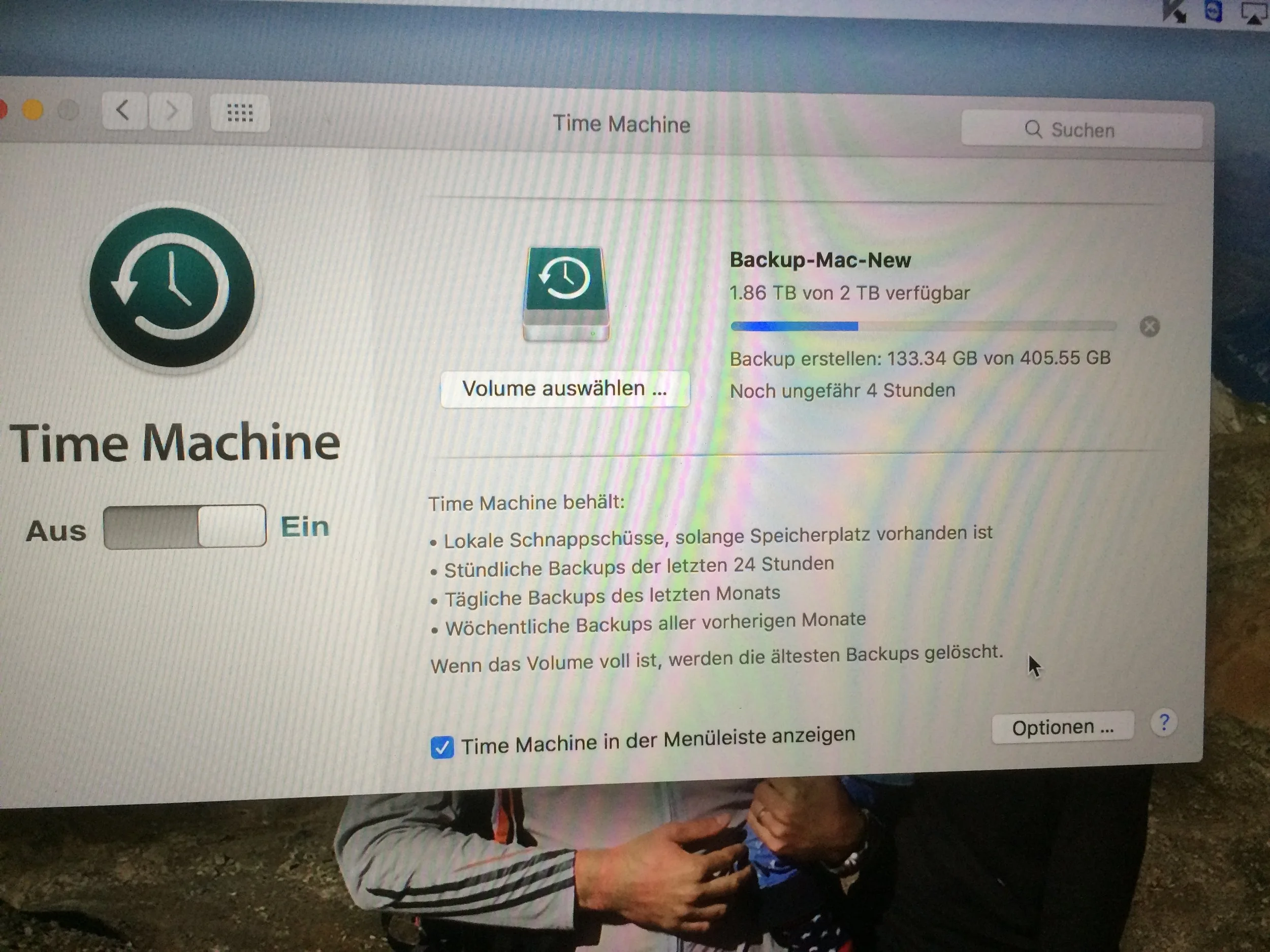 Sicherung Konfiguration für Apple Computer