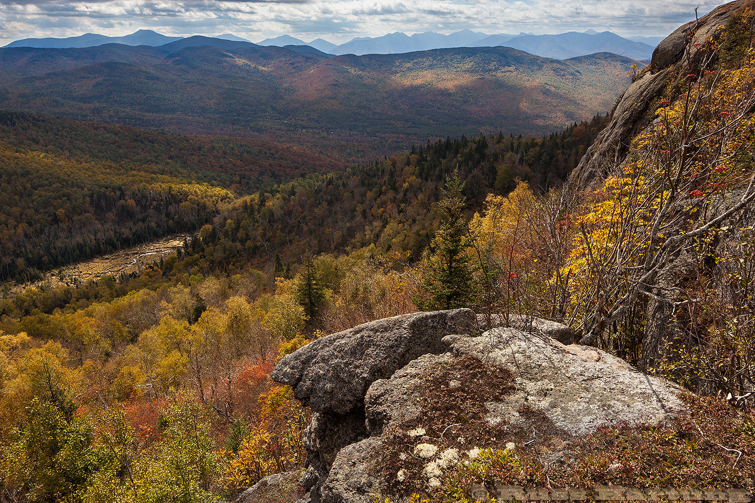 View from the ridge trail on Jay Mountain in the early Autumn. 