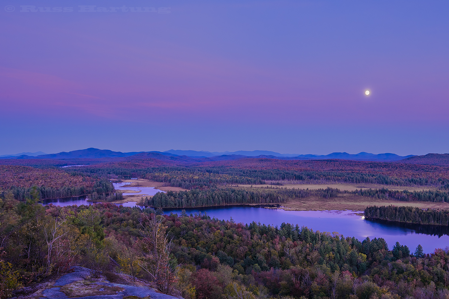 Moonrise from Low's Ridge.