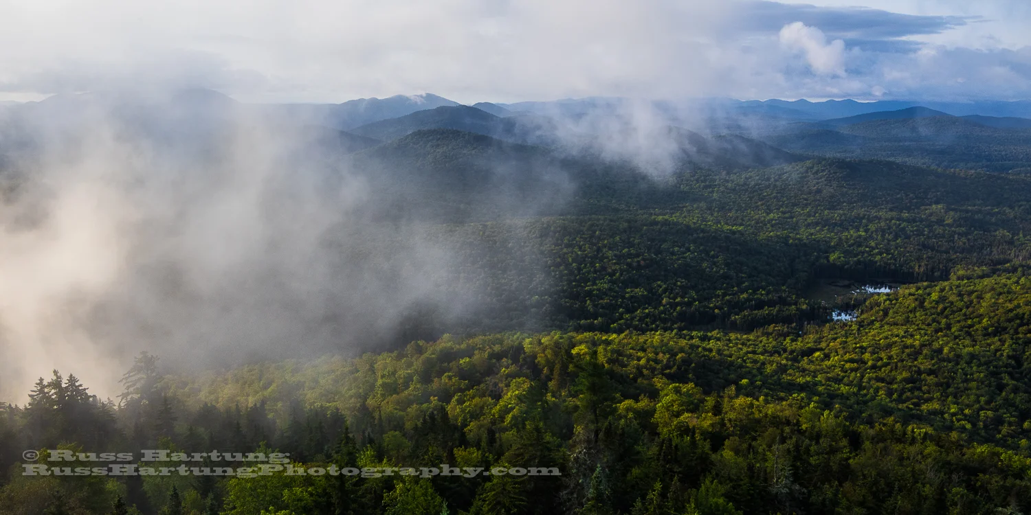 Southern view from the Goodnow Mountain fire tower.