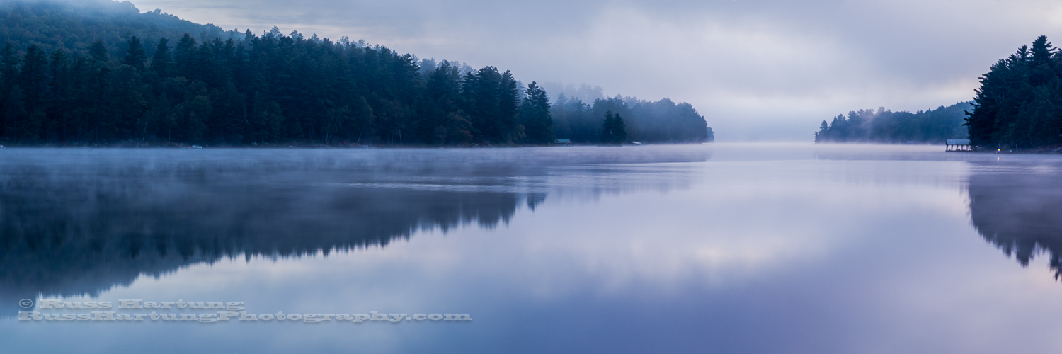 Long Lake at dawn. 