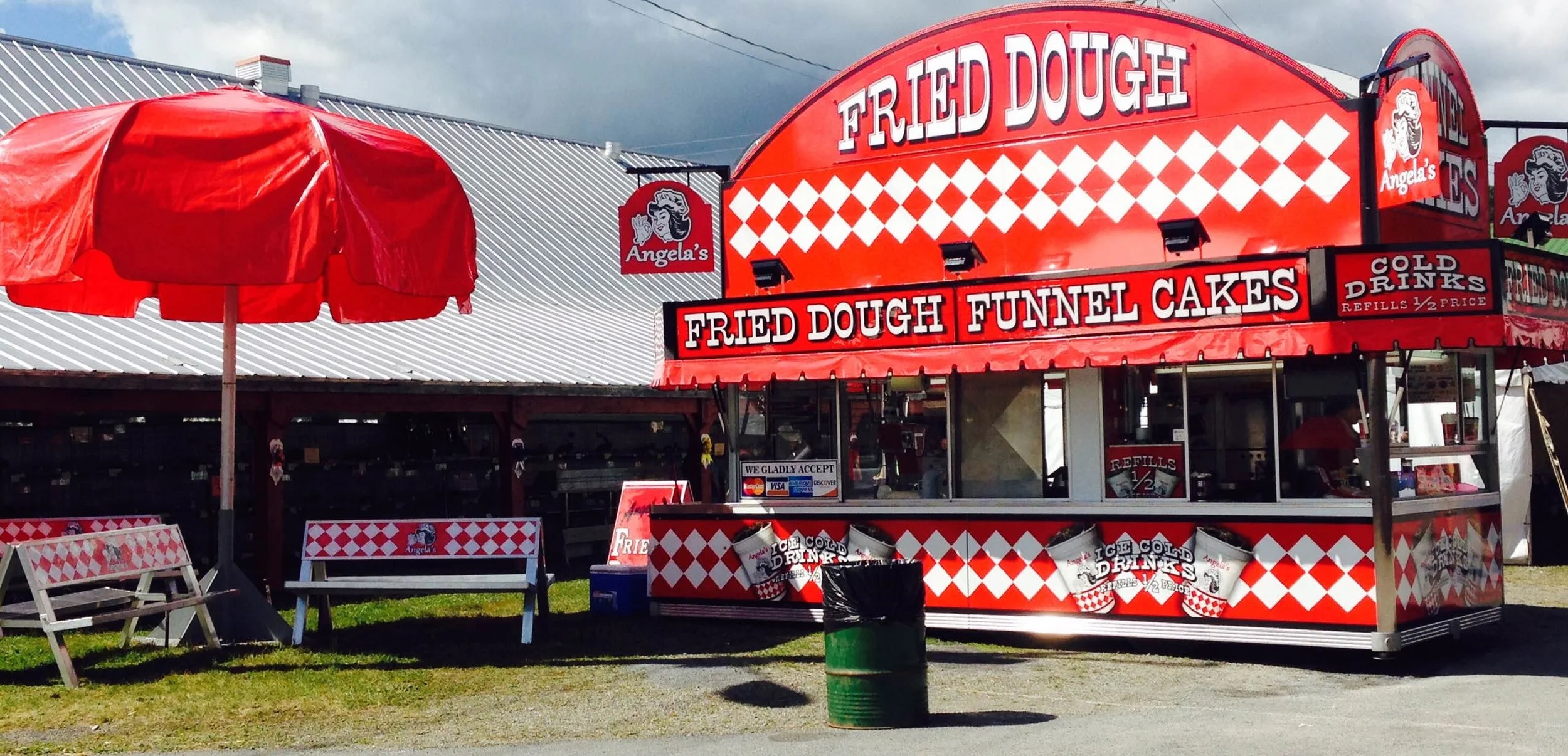 Angela's Fried Dough located by Gate 1 - The Altamont Fair 2015 - Altamont, NY