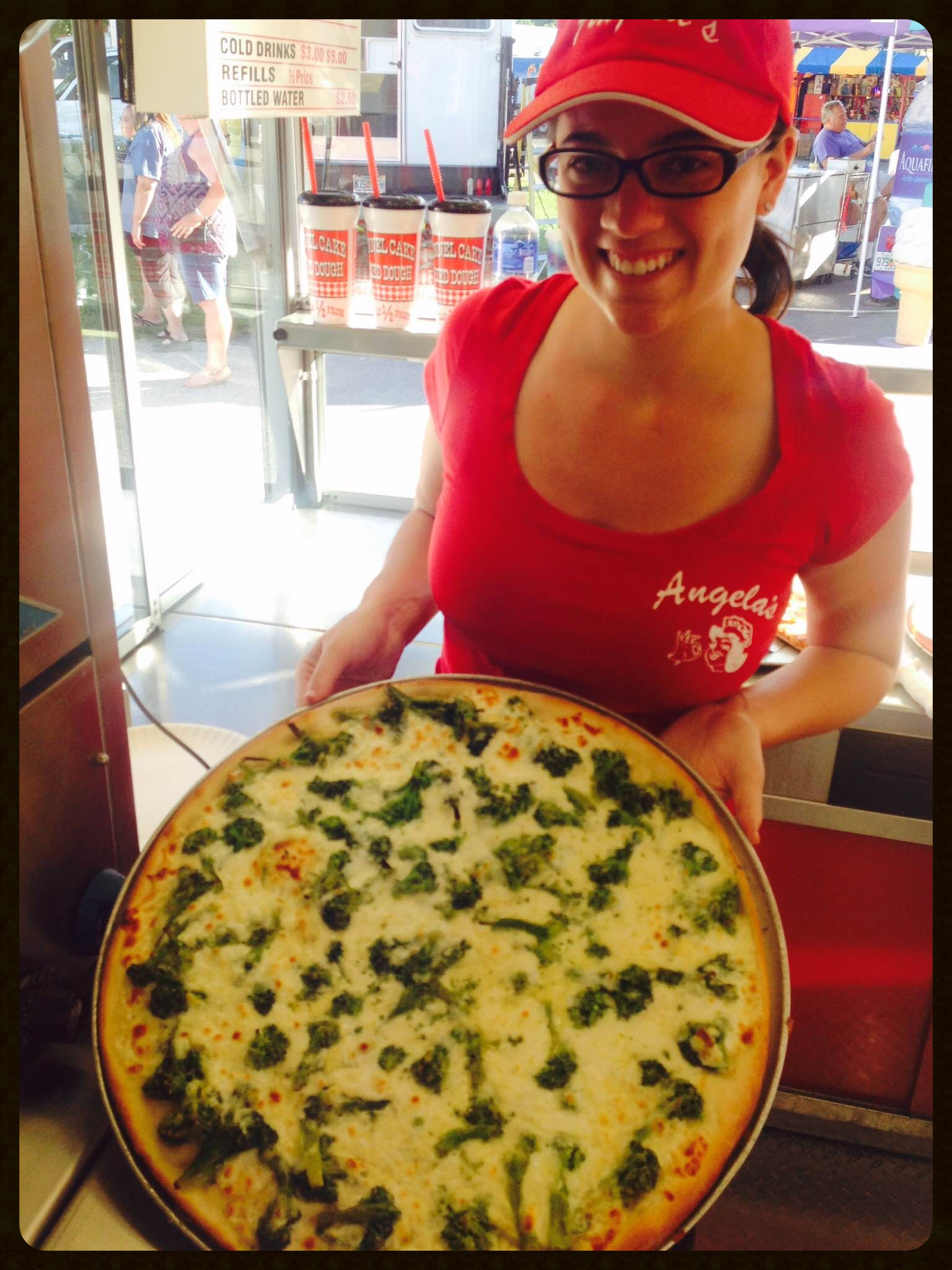 White Broccoli Pizza