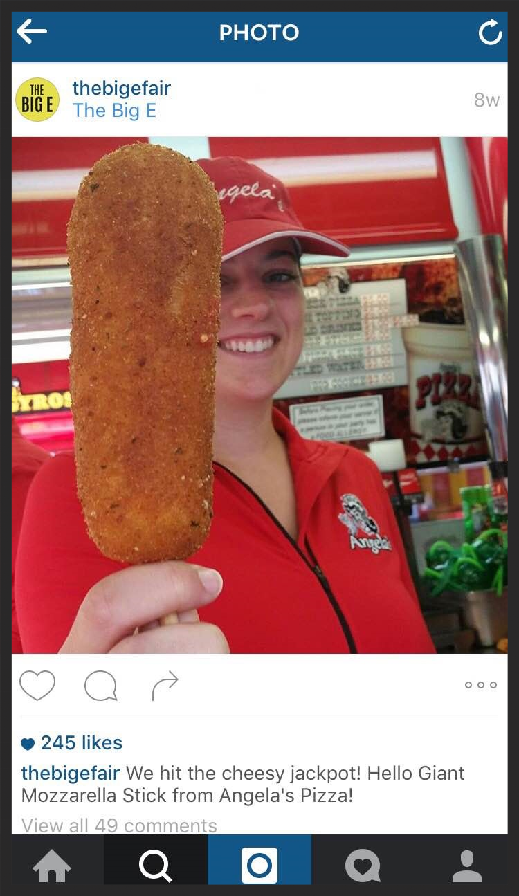 Giant Mozzarella Cheese Stick ( 1/4 lb. Mozzarella Cheese)