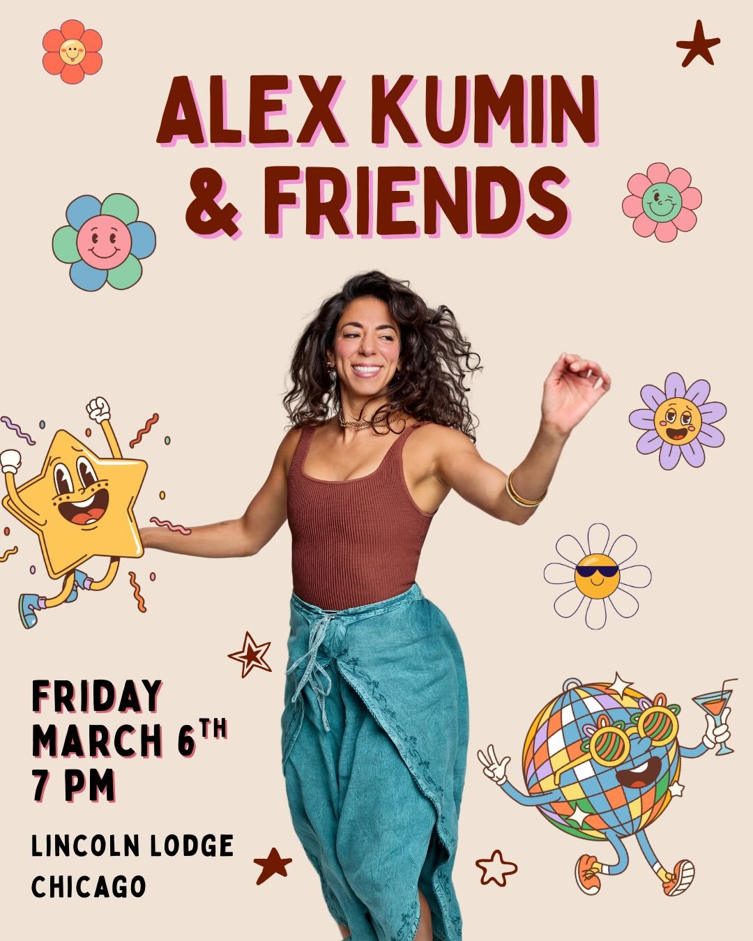 Chicago! Coming back your way in March - standup on 3/6 with some very funny friends and FIRST RUN OF MY SOLO SHOW 3/4 &amp; 3/5!! It&rsquo;s about cancer &amp; other things and will be dark and funny so come on out if you like that sort of thing ✌🏼