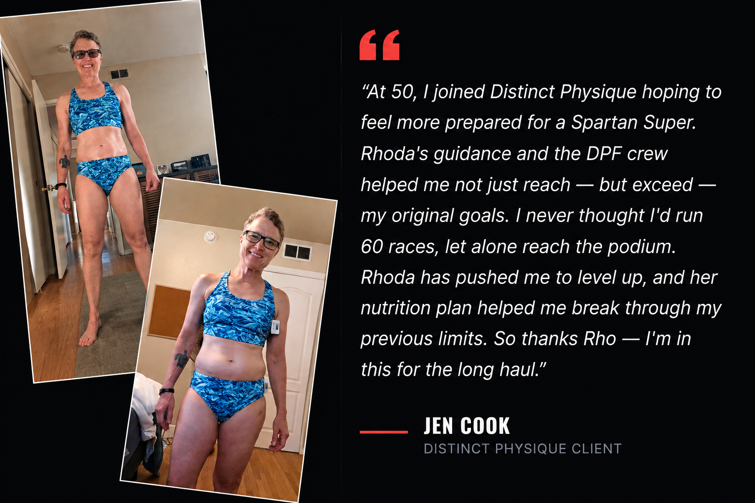 "Client fitness transformation at Distinct Physique Fitness Sacramento"