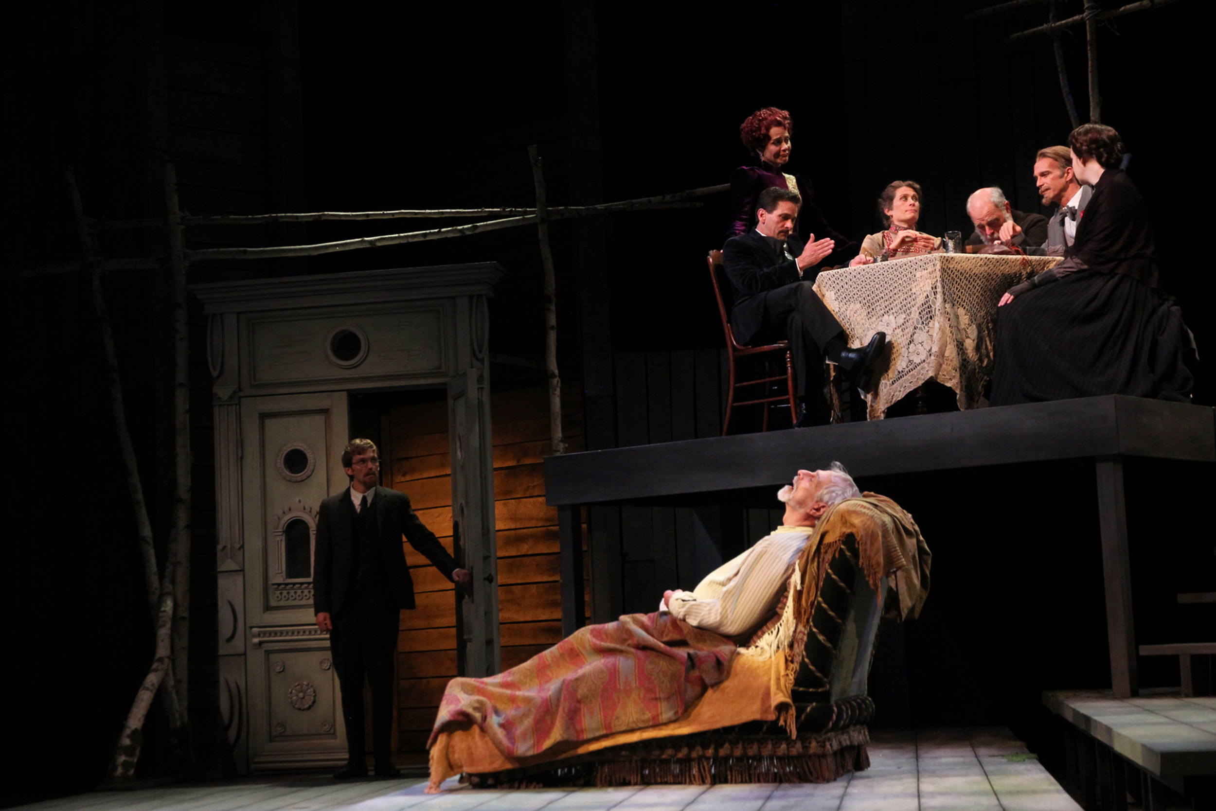   American Players Theatre - Spring Green, WI    Costume Design – Holly Payne    Scenic Design – Nayna Ramey    Lighting Design – Michael A. Peterson  