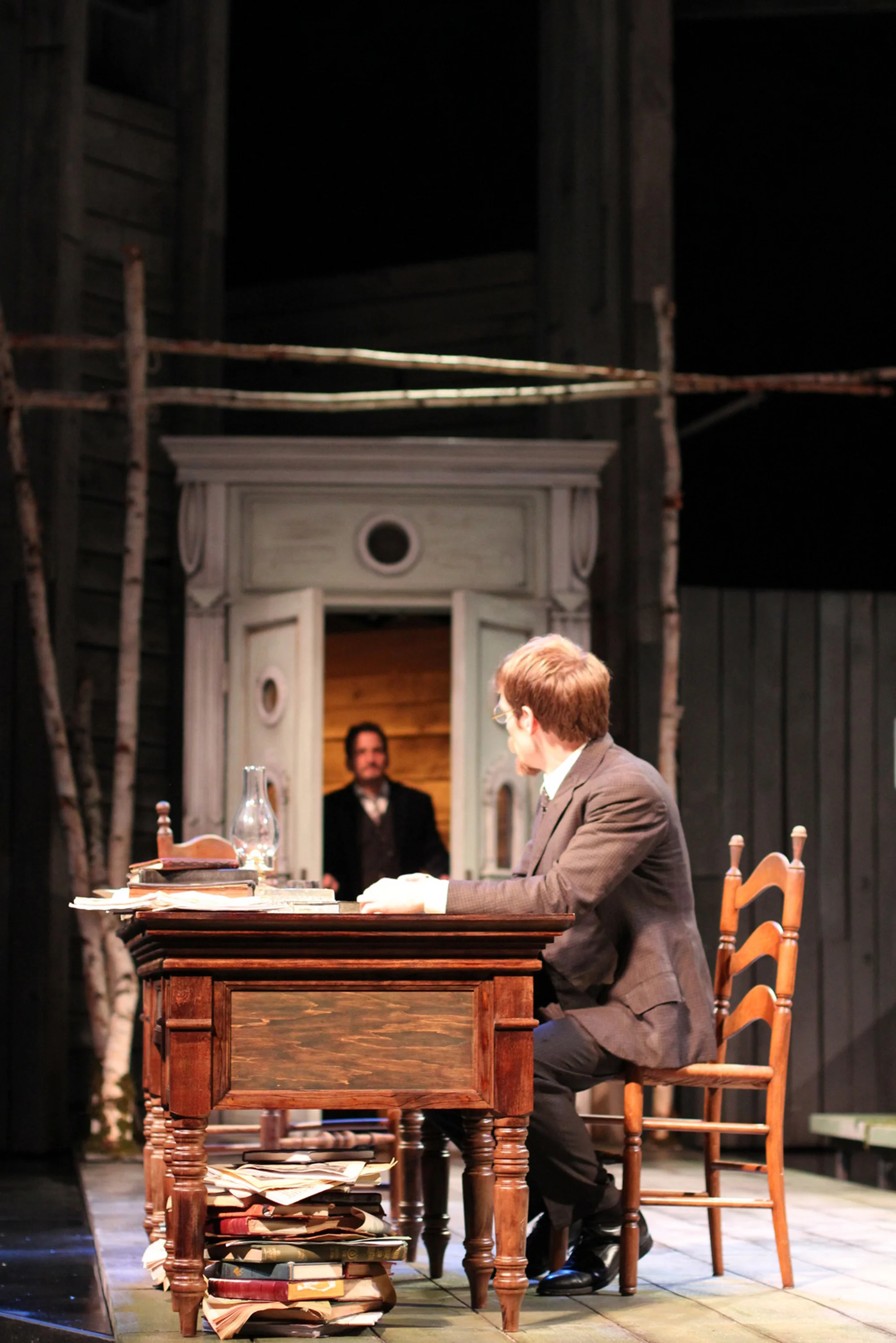   American Players Theatre - Spring Green, WI    Costume Design – Holly Payne    Scenic Design – Nayna Ramey    Lighting Design – Michael A. Peterson  