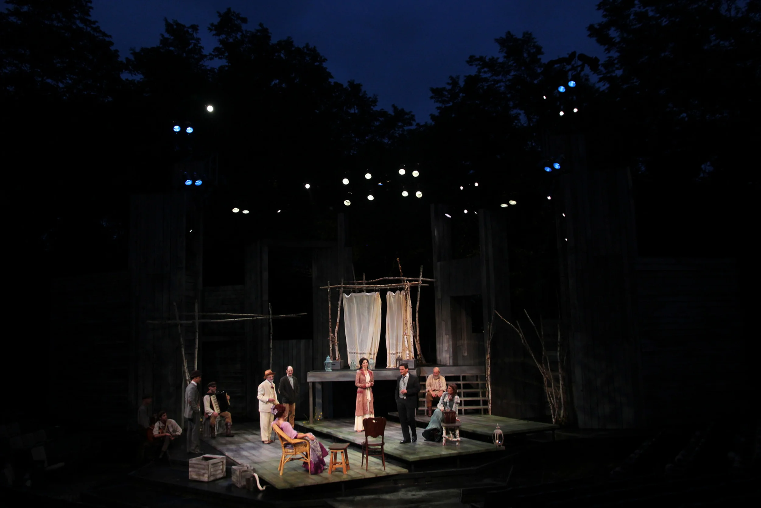   American Players Theatre - Spring Green, WI    Costume Design – Holly Payne    Scenic Design – Nayna Ramey    Lighting Design – Michael A. Peterson  