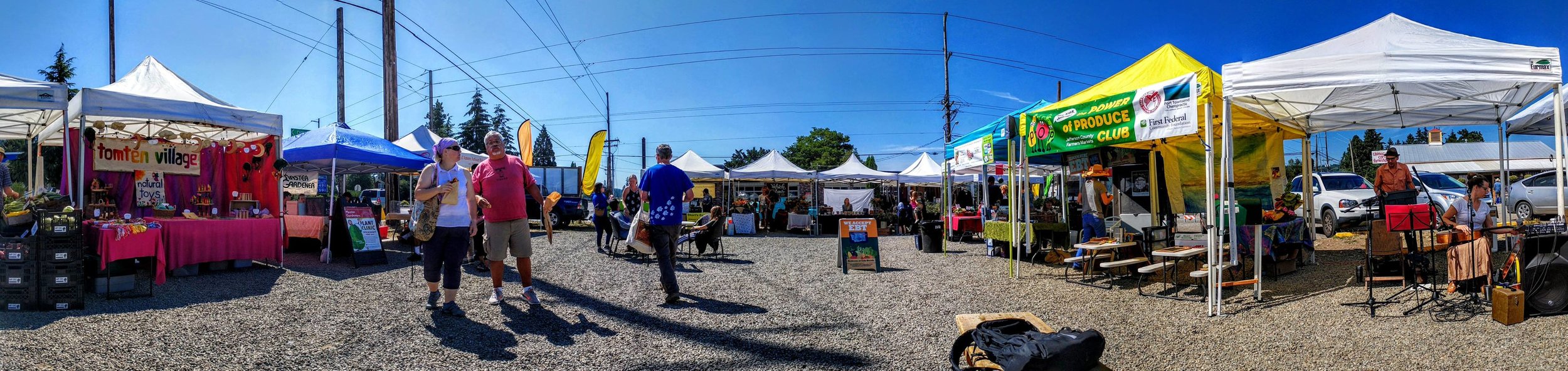 Photo of the Chimacum Farmers Market by A Fare Story.