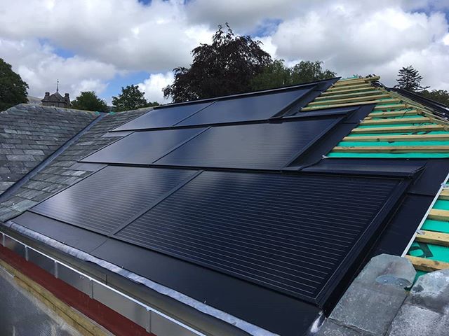 New innovation from Solfit, split bonding integrated solar, to better utilise the space on your roof. #solarpanels #solarpower #renewableenergy #tech #newbuild #construction