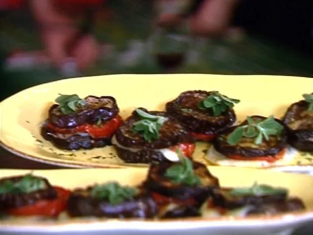 Roasted Eggplant and Tomato Stacks