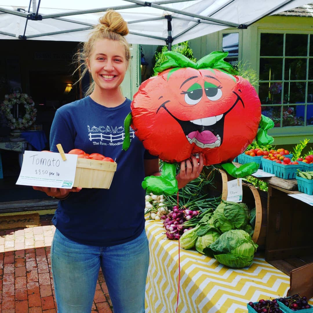  Riley promoting our farm-stand on Instagram. 