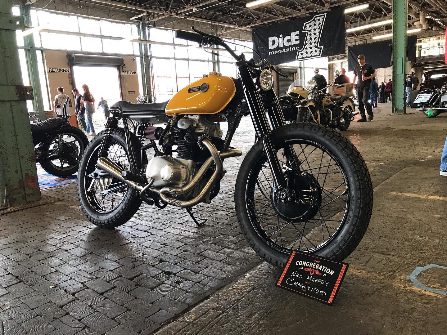 Had a great weekend in Charlotte at @thecongregationshow 2021. Always a great show put on by great people. Big Thanks to @prismsupply_ and @dicemagazine #maffeymoto #design #make #ride #honda #hondacl350 #hondamotorcycles #motorcycle #custommotorcycl