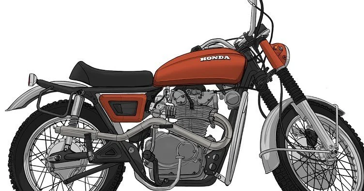 CB450&hellip; Day dreaming the perfect adventure machine.