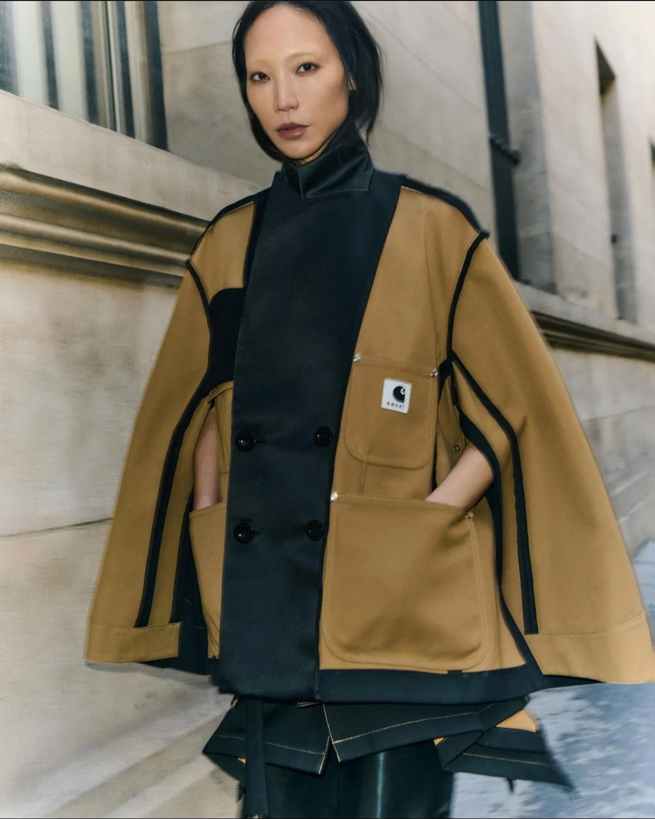 Sacai X Carthart campaign 