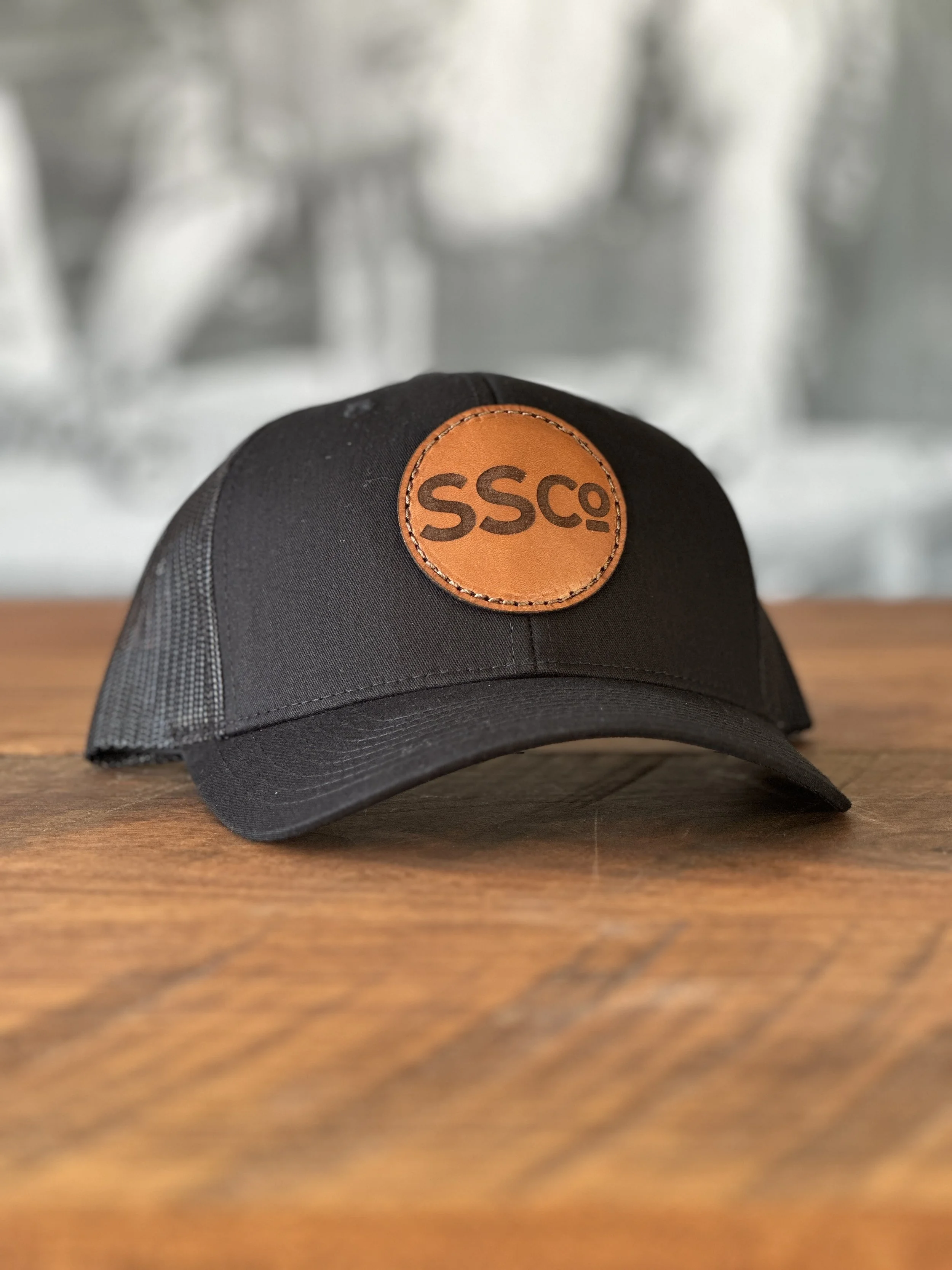 SSCo Leather Patch Snap-back