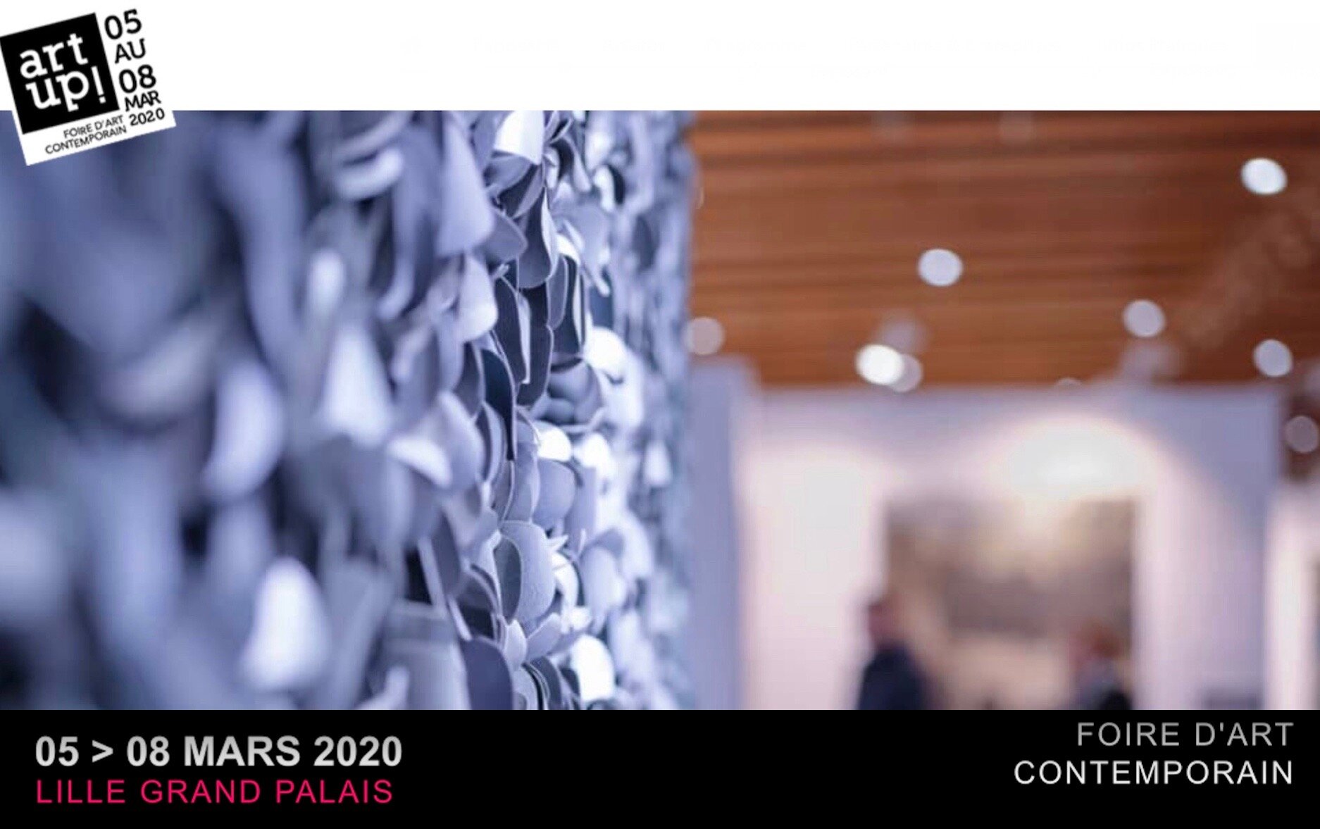 ART UP Lille 2020 Grand Palais  Stand D30