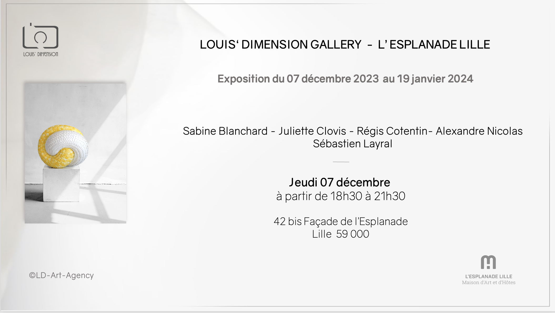 EXPOSITION LA MAISON D'ART