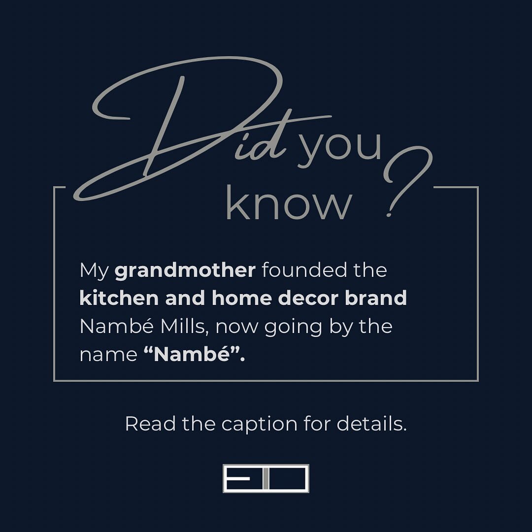 In 1951, my grandmother, Pauline Cable, founded the company Namb&eacute; Mills in Pojoaque, New Mexico.

Collaborating with Martin Eden, a former Los Alamos National Laboratory metallurgist, they created a unique eight-metal alloy for Namb&eacute; wa