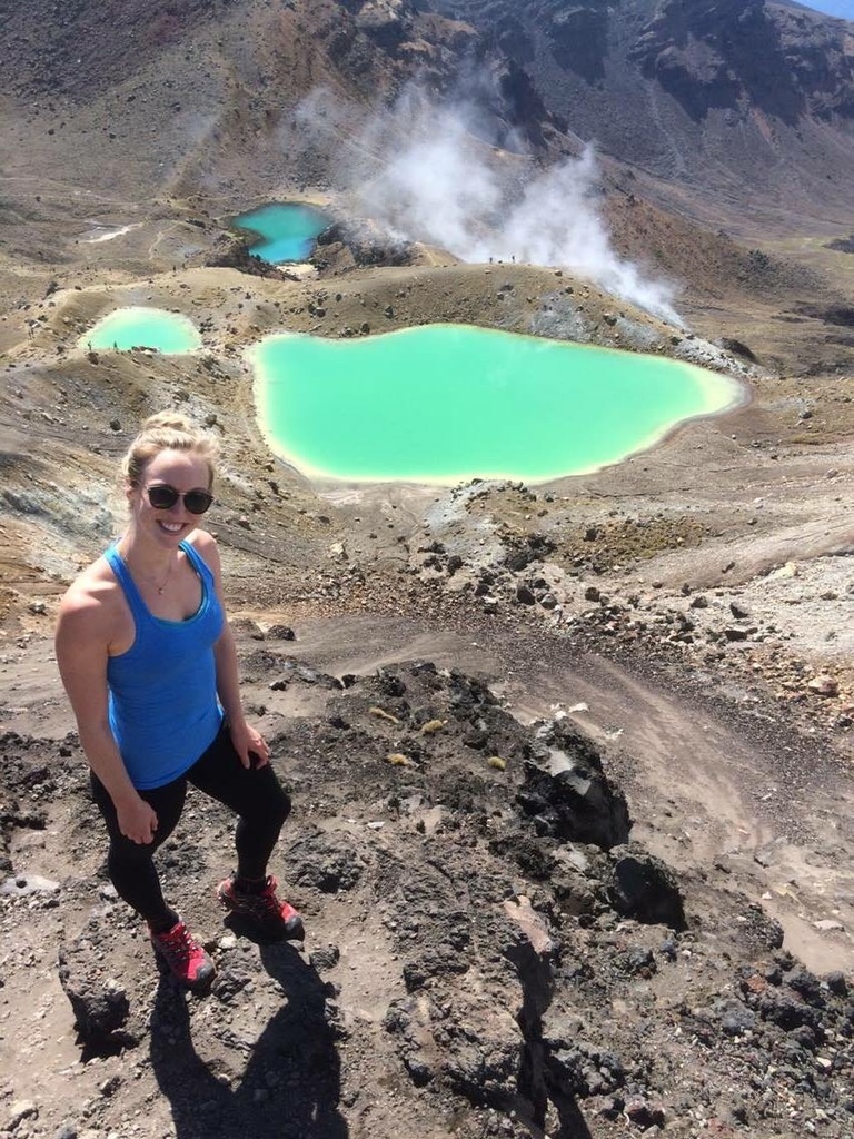 Megan on a hike in New Zealand