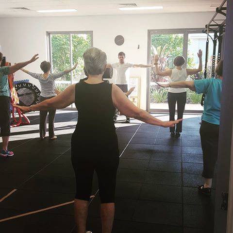 Mike at work in The Movement Team rehabilitation space / gym!