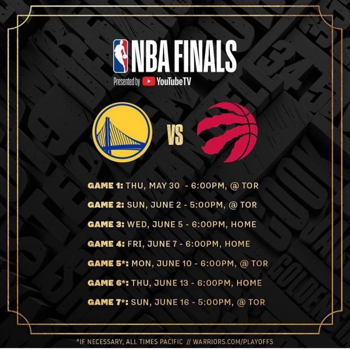 WARRIORS NBA FINALS - GAME 5