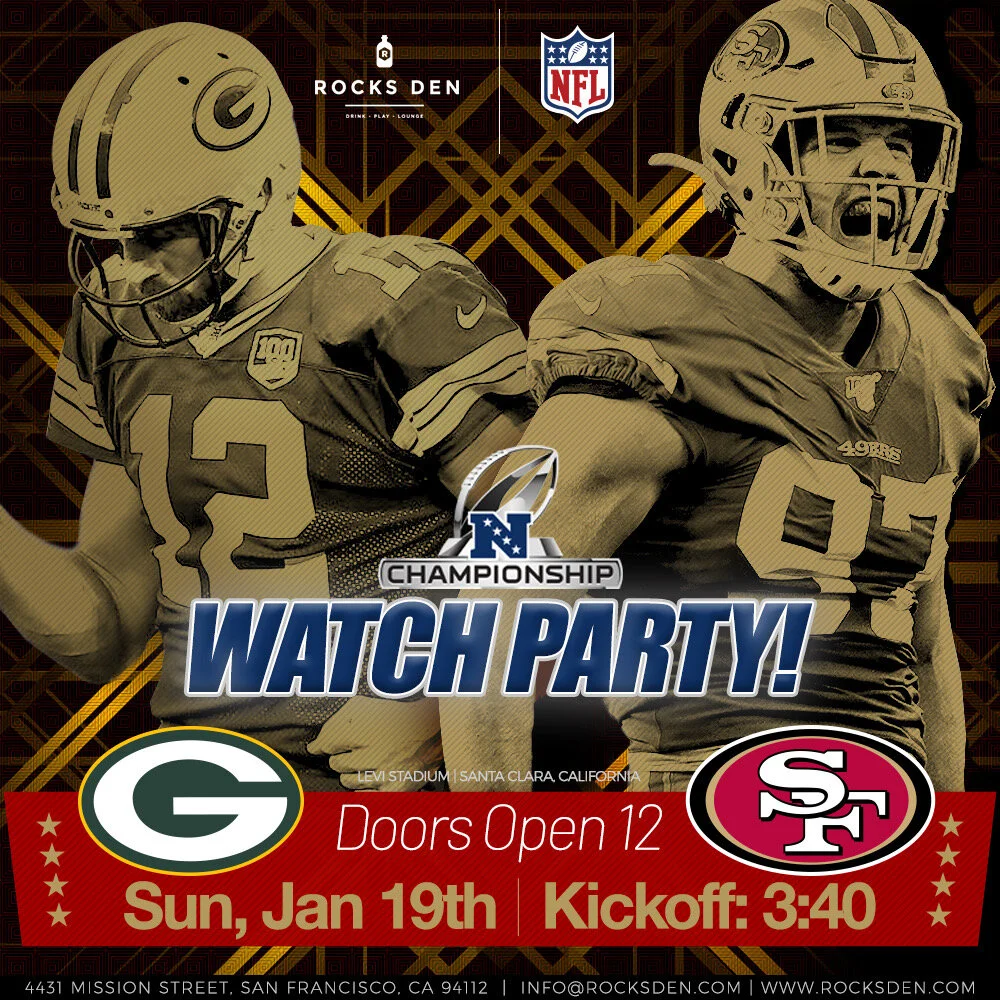 Niners Playoff Watch Party featuring Niners vs. Packers