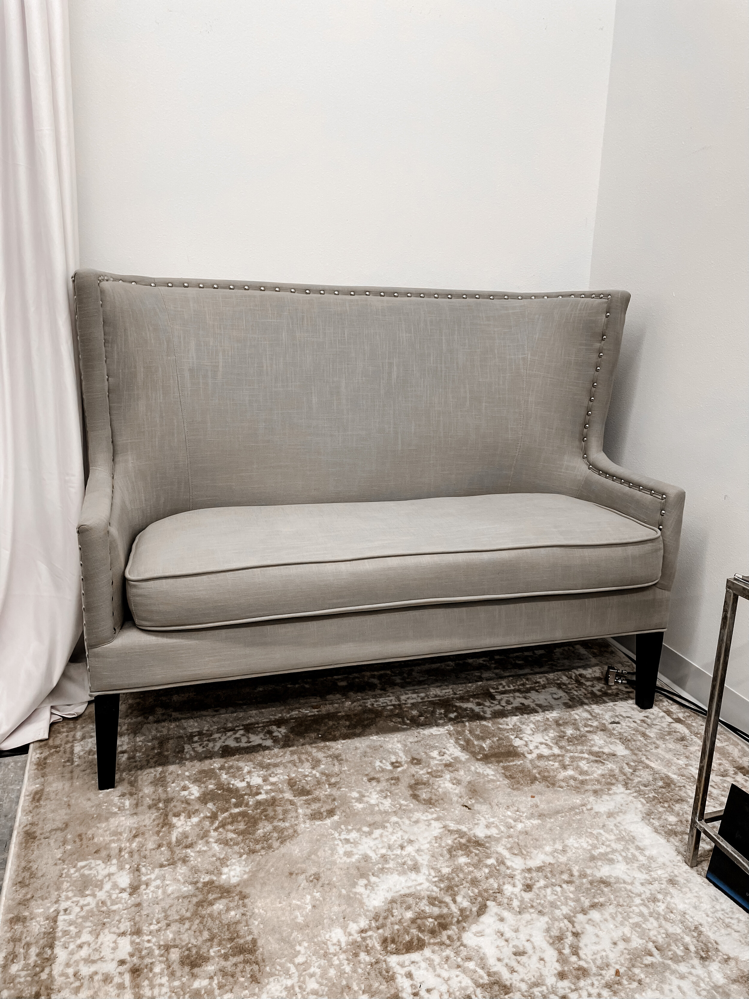 Light Grey Loveseat - Sweetheart Table or Lounge Seating (1) - $100