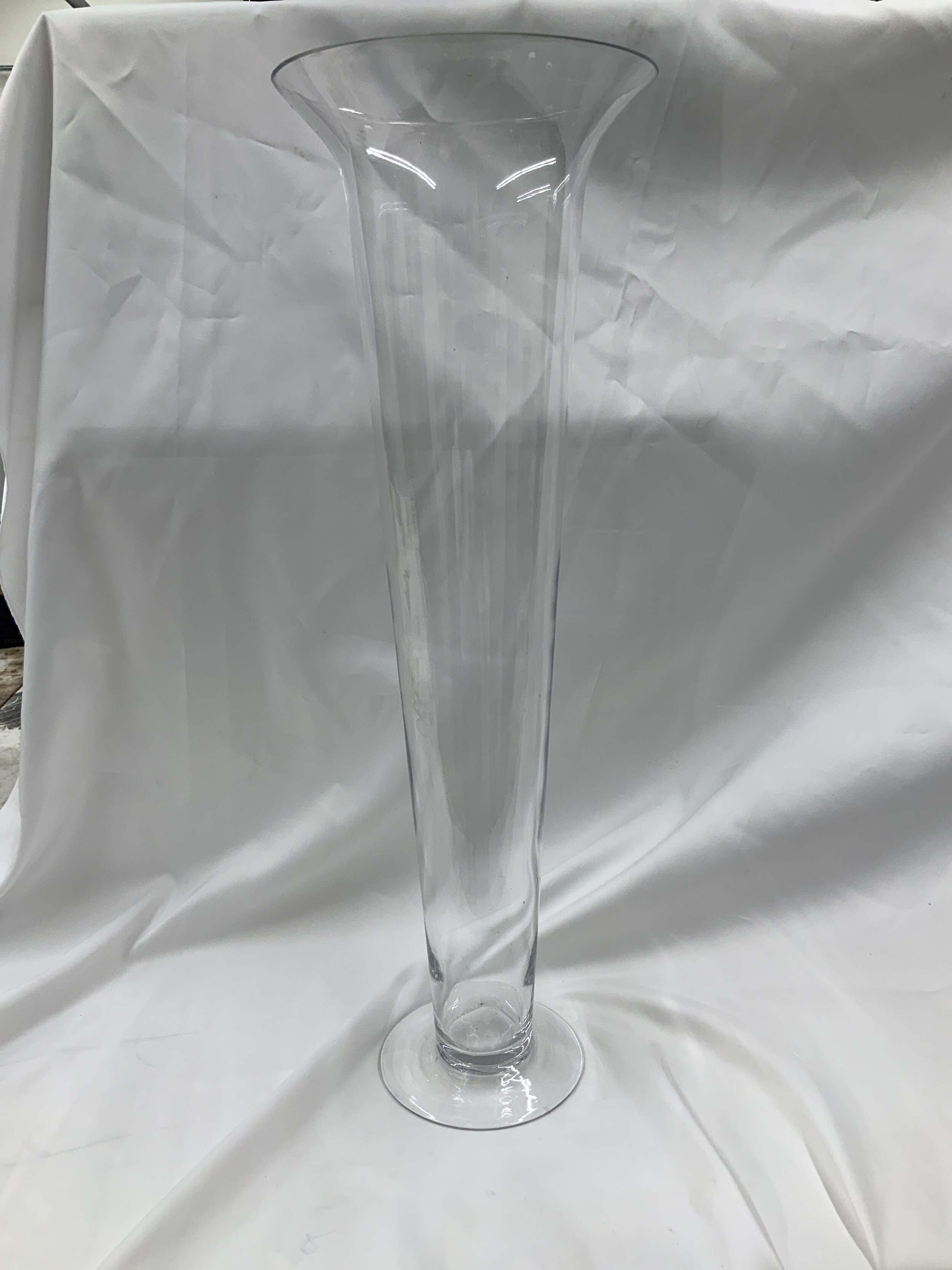 Curved trumpet vase (2) - $10