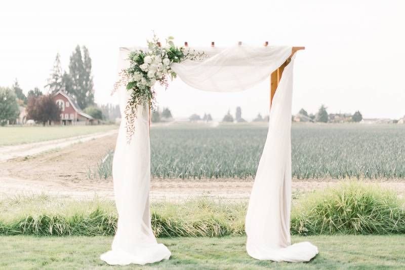 30ft ivory-white chiffon draping (2) - $30