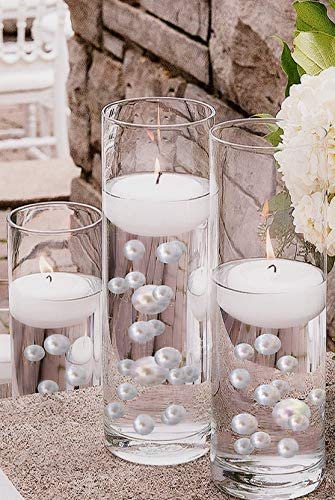 TRIO Orbeez &amp; Pearls floating candles 5.5"/7.5"/9" - $25/set