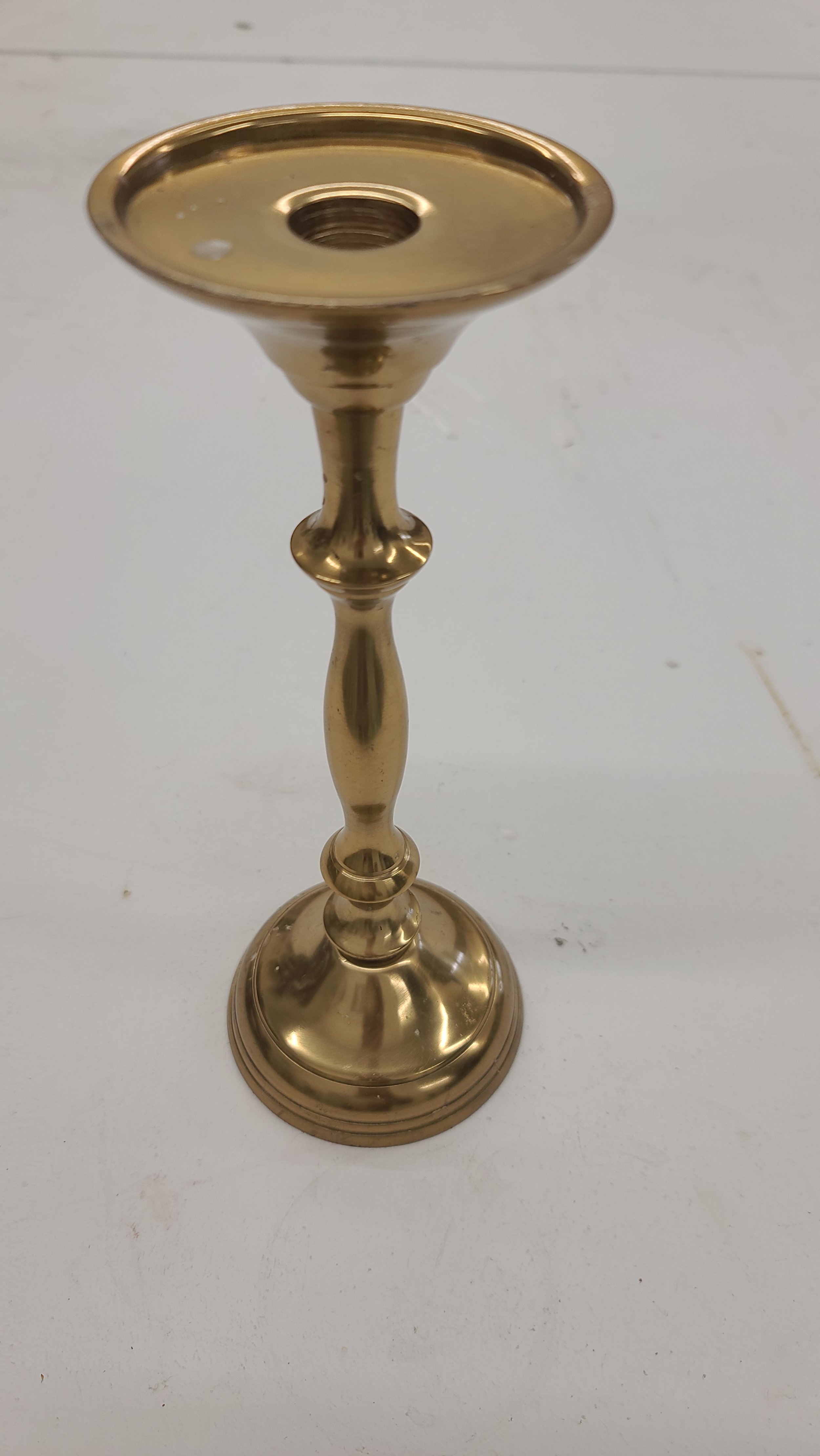 Gold Taper Candle Holder (4) - $3 (or $5 with LED candle)